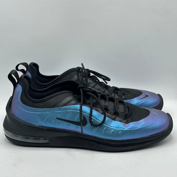 NIKE AIR Maxi Axis Throwback Future Sneaker Black Racer Blue Sz 9.5 - Picture 2 of 7